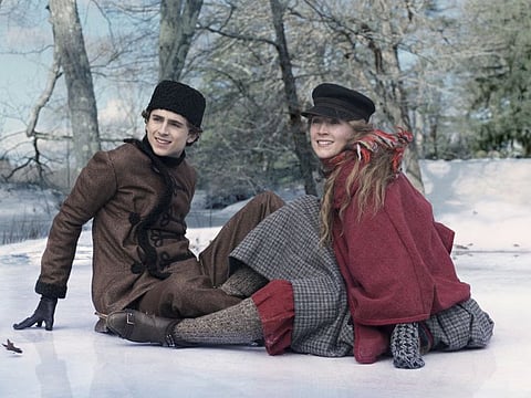 Timothee Chalamet and Saoirse Ronan in 'Little Women'.