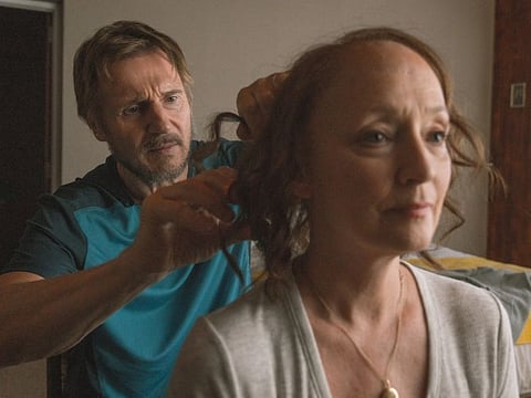 Liam Neeson and Lesley Manville’s in ‘Ordinary Love’.