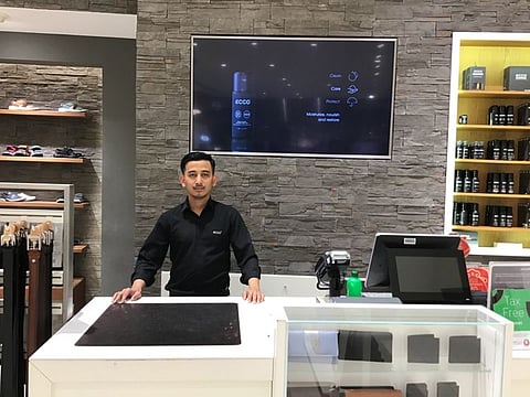 Sudip at ECCO store Dubai Mall