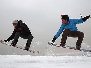 War-weary Afghan youth turn to snowboarding for thrills