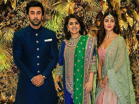 Ranbir Kapoor, Alia Bhatt & Neetu Singh Kapoor snapped together
