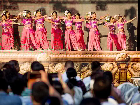 Performers during the Sri Lanka Independance Day Celebration at Sheikh Latifa Hospital Grounds Oud Metha, Dubai. Photo: Antonin Kélian Kallouche/Gulf News