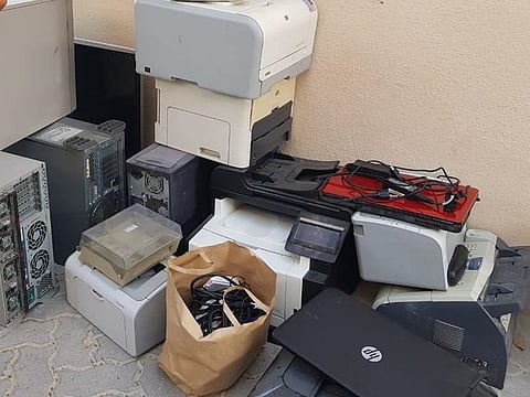 The situation highlights the need for specialised companies for recycling electronic waste, making use of it and curbing their hazards.