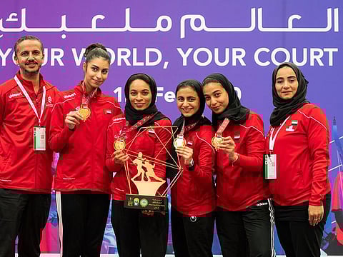 UAE fencers picked up four gold, three silver and a couple of bronze at AWST 2020