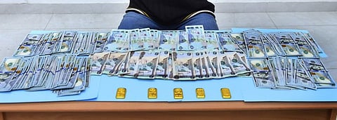 Sharjah Police arrested thieve of gold bars worthDh108.400and recovered all of them