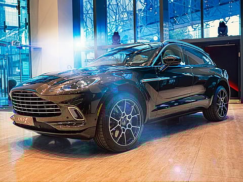 The all-new DBX - Aston Martin's first ever SUV, made its first public appearance in Dubai last night.