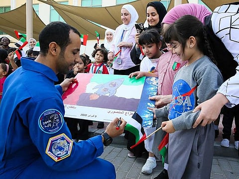 Students had an opportunity to meet Hazzaa in person as he highlighted the UAE’s space endeavours, opened up about his aspirations for the country and detailed how his life has changed since becoming a national hero