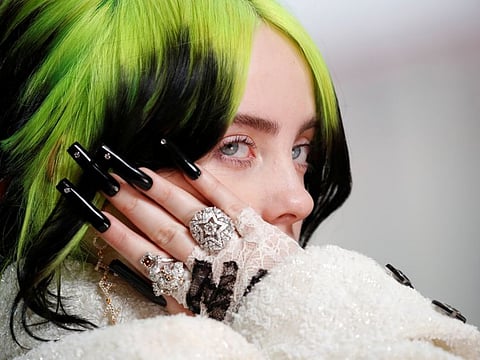 Billie Eilish in Chanel during the Oscars arrivals at the 92nd Academy Awards in Hollywood, Los Angeles, California, U.S., February 9, 2020.