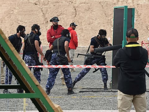 UAE swat team competing during the Dubai Swat Challenge at Dubai on 10 FEB 2020 photo; Atiq Ur Rehman /Gulf News