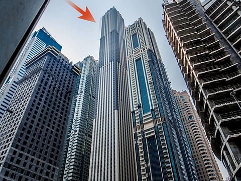 Centre, The Marina 101 Tower in Dubai Marina, Dubai.