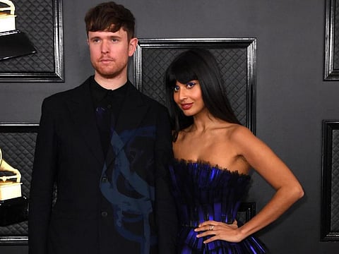 Jameela Jamil and boyfriend James Blake
AFP