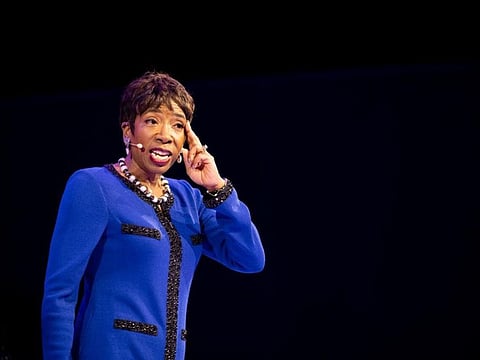 Carla Harris, MD of Morgan Stanley speaking at the Global Women's Forum