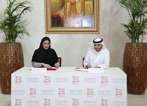 Reem BinKaram, Director of NAMA, and HE Dr. Khalid Omar Al Midfa, Chairperson of Shams, signed the MoU which stipulates the commitment of both parties in supporting women’s businesses in Sharjah and develop mutual plans to promote the emirate’s economic activities at the national and international levels.