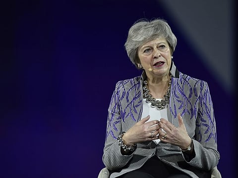 Theresa May, Member of Parliament of Maidenhead, Former Prime Minister of the UK, at the Global Women’s Forum Dubai on 17th February, 2020. Photo Clint Egbert/Gulf News