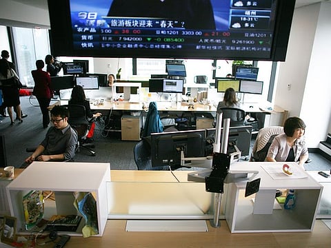 The Xinhua News Agency's North America headquarters, in New York, May 19, 2011.