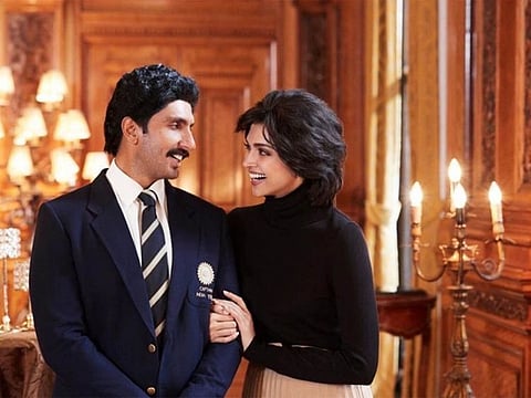 Ranveer Singh and Deepika Padukone in ''83'.