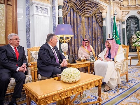 Meeting with Pompeo in Riyadh