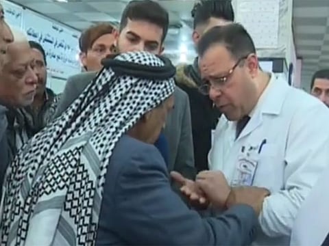 Screen grab from TV interview