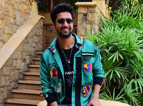 Indian Bollywood actor Vicky Kaushal poses for a picture during the promotion of his upcoming horror thriller Hindi film 'BhootThe Hauted Ship' in Mumbai on February 19, 2020. / AFP / Sujit Jaiswal