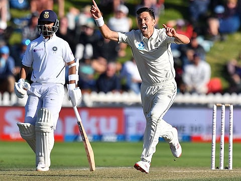 New Zealand's pace attack of Trent Boult (right), Tim Southee and Kyle Jamieson exposed the much hyped Indian batting line-up in both Test matches.