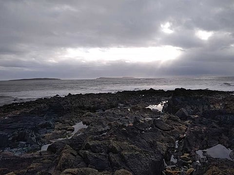 Forlorn Point at Kilmore Quay on the southeast corner of Ireland, after Storm Ciara cleared up.