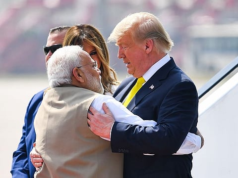 President Trump has arrived for his first official visit to India