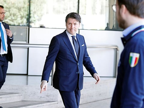 Italy's Prime Minister Giuseppe Conte