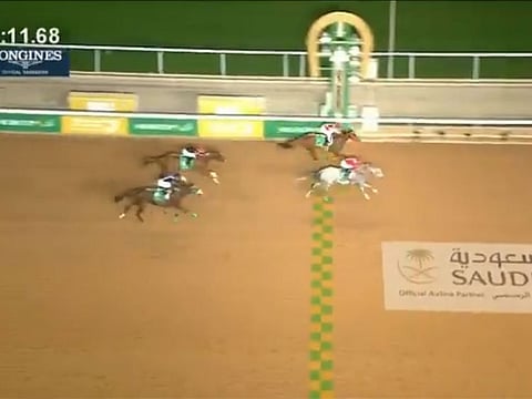Maximum Security winning the inaugural Saudi Cup in Riyadh last February.