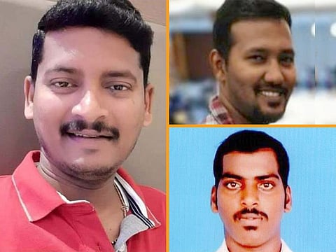 Clockwise from left: Senthil Kaliyaperumal, Ramkumar Gunasekaran and Subash Kumar.