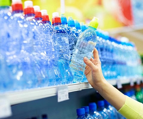 Some people prefer to carry water from home instead of buying them from supermarkets.