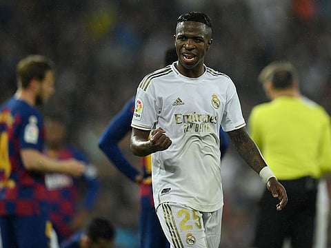 Real Madrid's Brazilian forward Vinicius Junior.