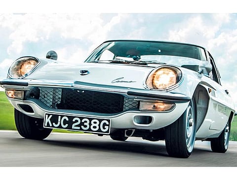 The 1968 Mazda Cosmo Sport featured a fine mix of European and American styling.