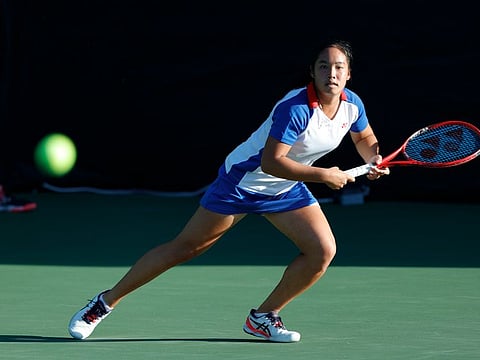 Ya Yi Yang of Chinese Taipei played hard, but went down in three sets 4-6, 7-6 (10), 0-6 against Indonesia's Priska Madelyn Nugroho on the opening day of the Fed Cup.