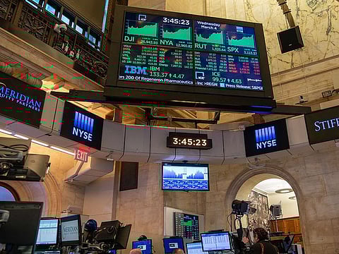 Traders work the floor of the New York Stock Exchange (NYSE) on March 4, 2020 in New York City