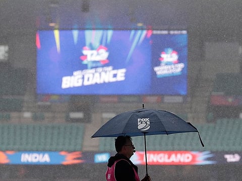 India v England was washed out in Australia at the Women's T20 World Cup