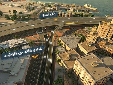 Artist's impression of the new Falcon Junction in Shindagha