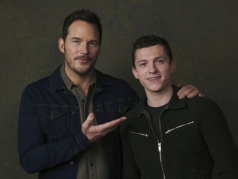 Chris Pratt, left, and Tom Holland, voice cast members in the animated film 'Onward'
