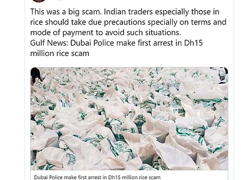 Indian Consulate Dubai release tweet in reaction to a Gulf News exclusive