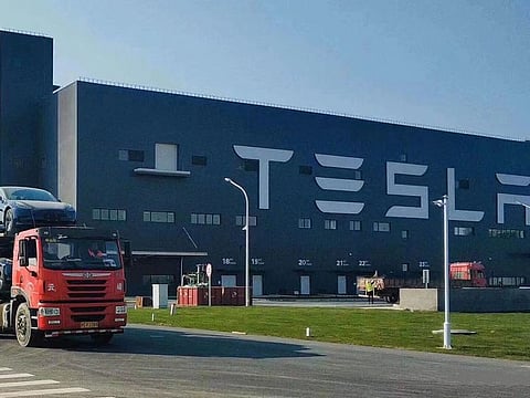 The biggest names in EV business have committed massive funds to gigafactories. Now, the UAE could have such a project. (Pictured of Tesla giga-factory in Shanghai used for illustrative purposes.)