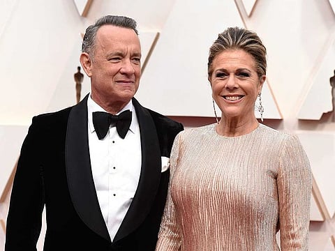Tom Hanks and his wife, Rita Wilson.