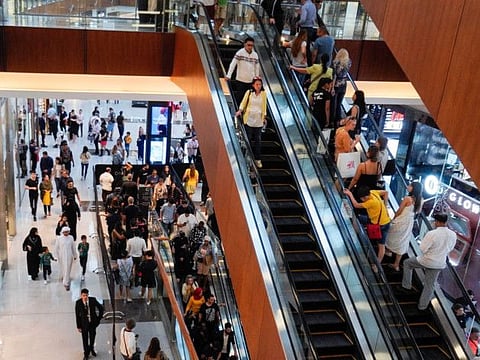 A crowded mall in Dubai. Retailers in the UAE will be asking shopping mall managements and landlords for a review of their rental agreements in the wake of the coronavirus scare and the blows it has landed on the retail sector.