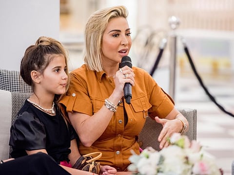 Joelle Mardinian and her daughter Ella, during a press conference at Bloommingdales Home Dubai Mall. Dubai. Photo: Antonin Kélian Kallouche/Gulf News