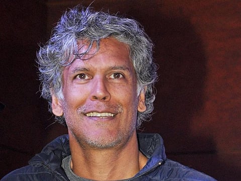 Kolkata: Actor, model and Pinkathon founder Milind Soman at a press conference during the \"4rd edition of Pinkathon Kolkata 2020\", in Kolkata on Feb 20, 2020. (Photo: Kuntal Chakrabarty/IANS)