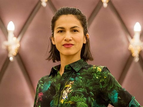 Elodie Yung during the comic con event at the Duabai International exhibition center. Dubai.