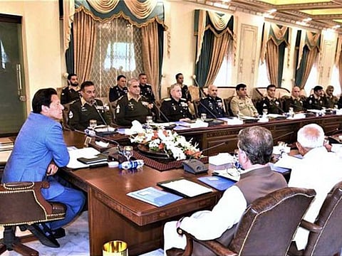 Pakistan Prime Minister Imran Khan chairs the National Security Committee meeting to put in place national strategy to tackle coronavirus outbreak.