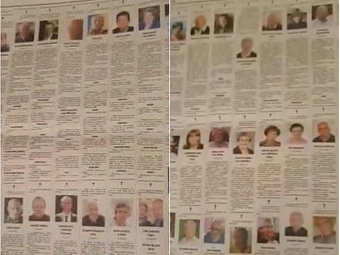 Obituaries from an Italian newspaper