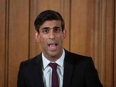 Britain's Chancellor of the Exchequer Rishi Sunak warned that the UK is headed into a recession unprecedented in scale.