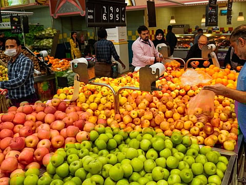 Shoppers at a Hypermarket in Dubai