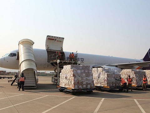 Chinese government together with Alibaba Foundation sent a cargo plane to Pakistan carrying several tonnes of medical supplies
