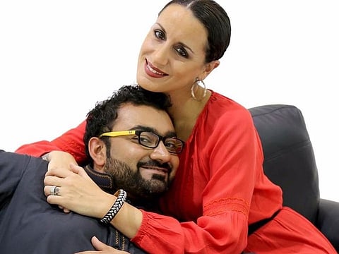 UAE comedians Ali Al Sayed and Mina Liccione